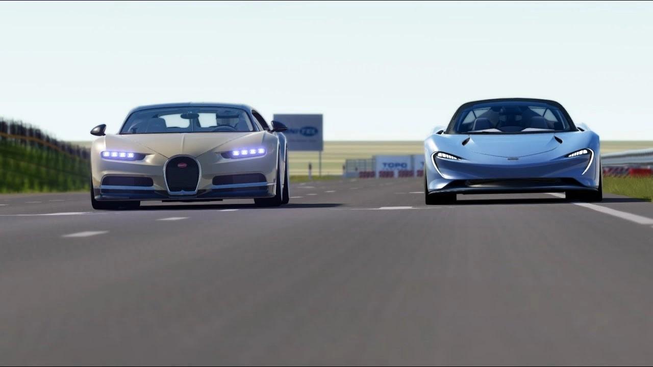 comparatie tehnica mclaren speedtail vs bugatti chiron